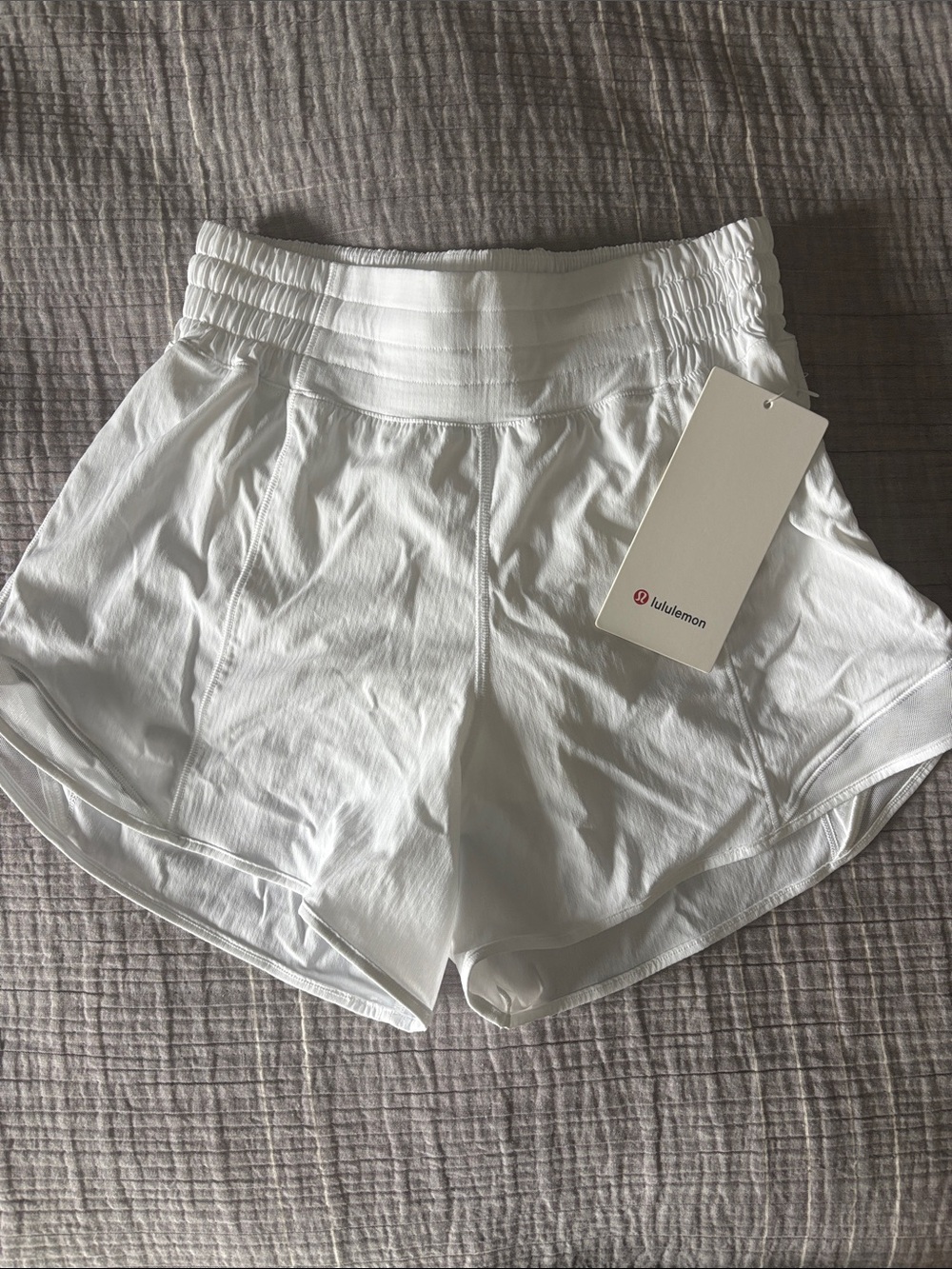 lululemon athletica White High-Waist Athletic Shorts